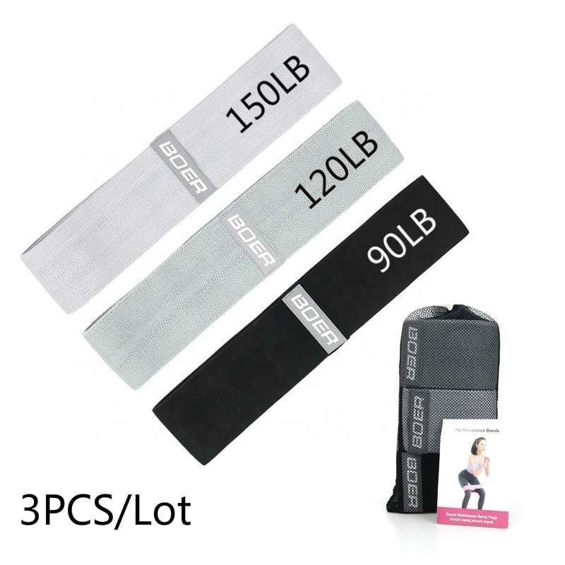 Home Gym Rig - 3PCS Frauen Männer Stoff Widerstand Bands