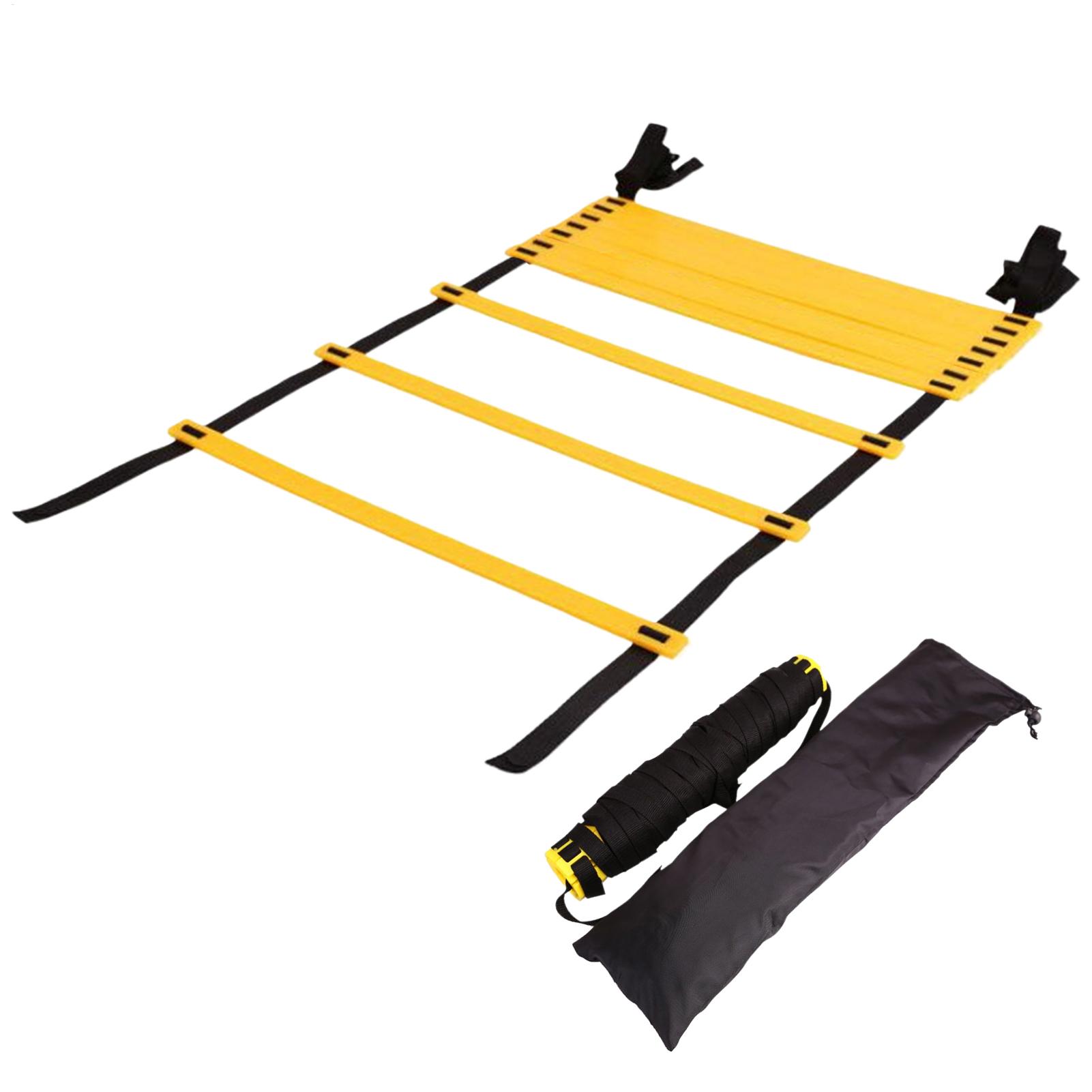 Agility Ladder Speed - Sport-Agility-Leiter Fußball Verstellbare Nylon-Sprungleiter Geschwindigkeits-Fitness Körperkoordinations-Aufwärm-Trainingsgerät