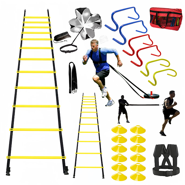 Agility Ladder Speed - 15-Fuß-Agility-Trainingsset mit Speed Agility Ladder, Fußball,