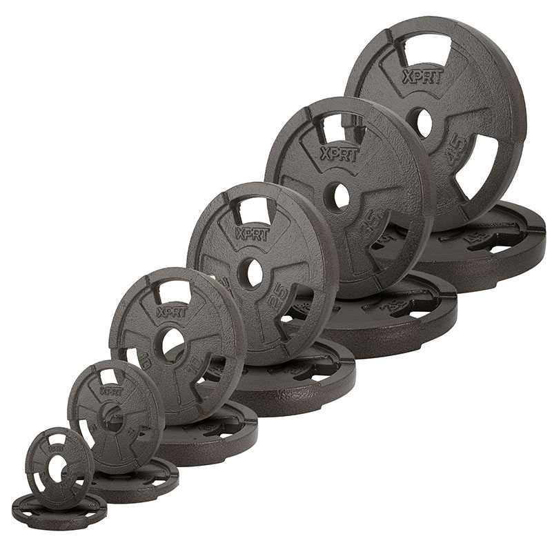 Home Gym Usa - Professionelles 300LB Gusseisen-Langhantel-Set für Heimfitness mit