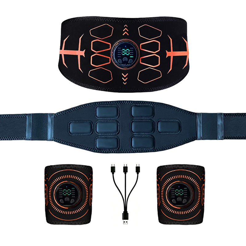 Home Gym Essentials - Intelligenter Bauchmuskeltrainer-Gürtel, Muskeltonisierer für Körper- und