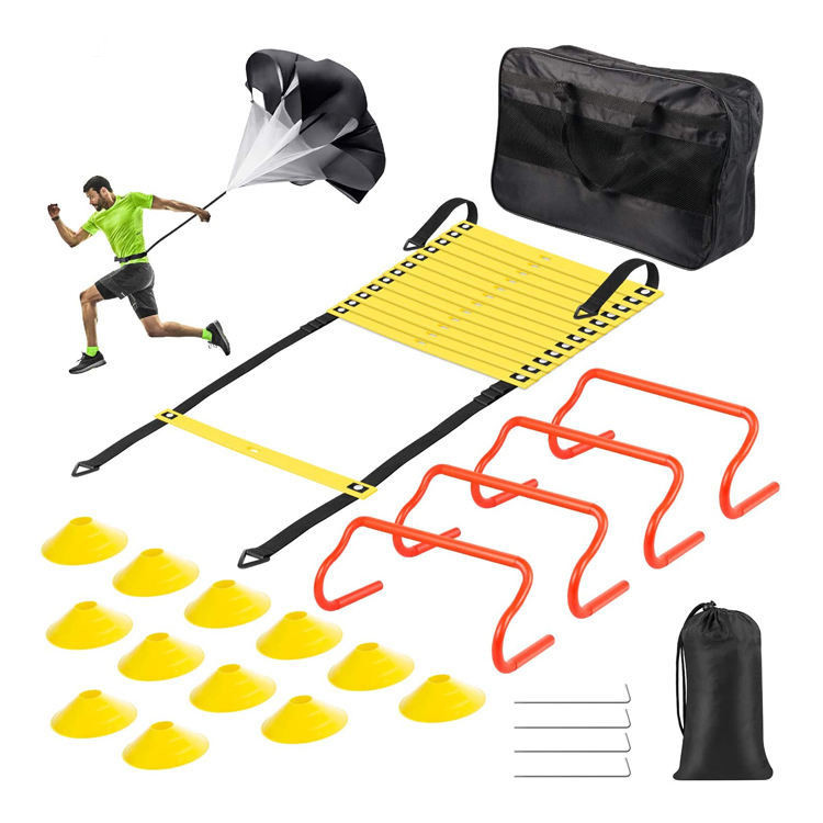 Agility Ladder Speed - Hochwertiges Trainingsausrüstungsset für Fußballgeschwindigkeit und Beweglichkeitsleiter