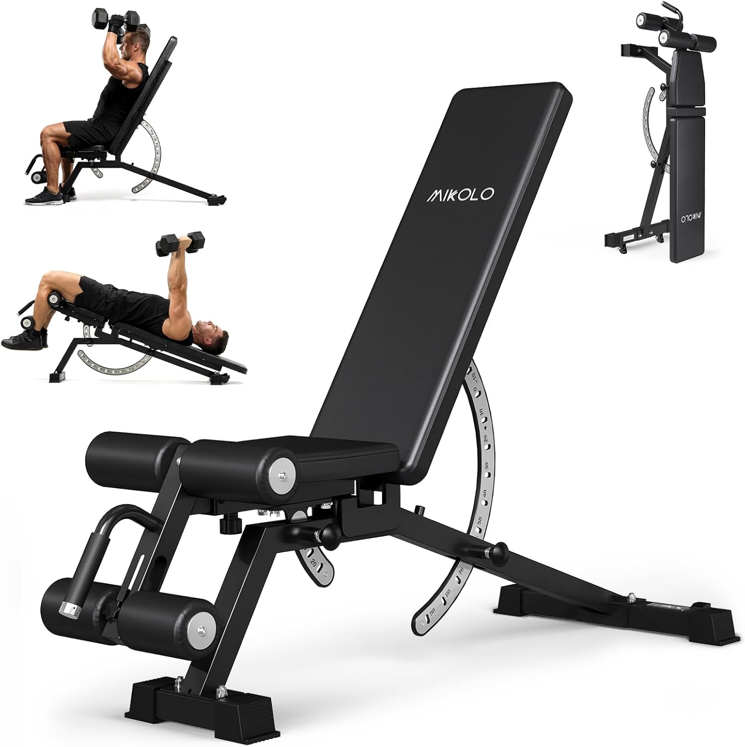 Home Gym Weight Bench - Hantelbank für Zuhause - Stahlmaterial, Schwarze