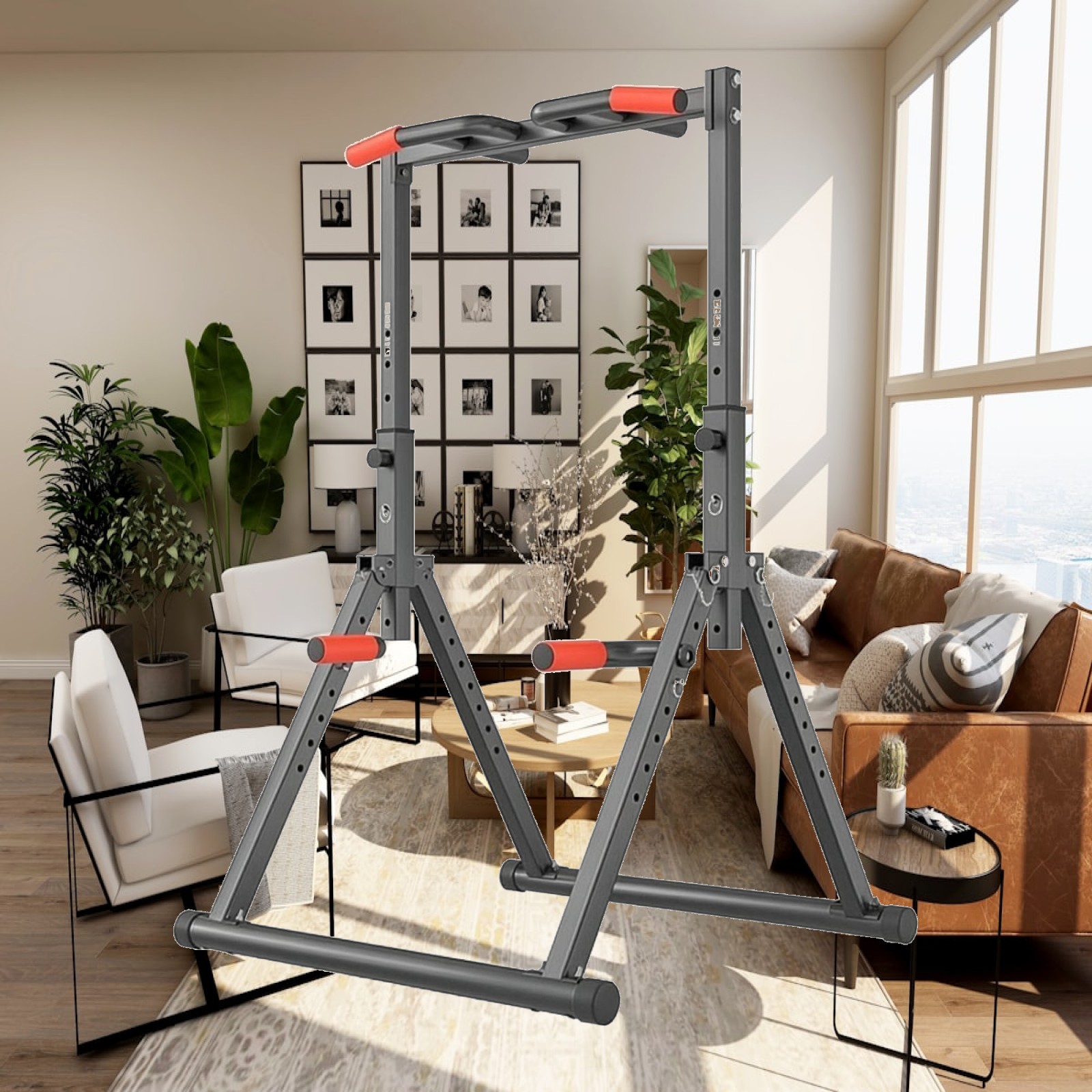 Home Gym Workout Equipment - Verstellbare Kinder-Klimmzugstange mit Schaumstoffgriff, Indoor-Krafttrainingsgerät, robustes
