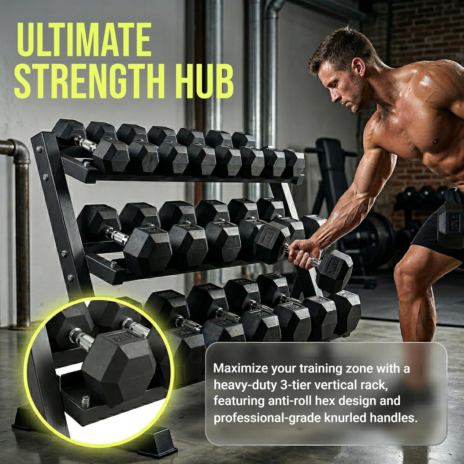 350/450/550 Lbs Hex-Hantel-Set – Hex Dumbbell Set Bewertung und Preis