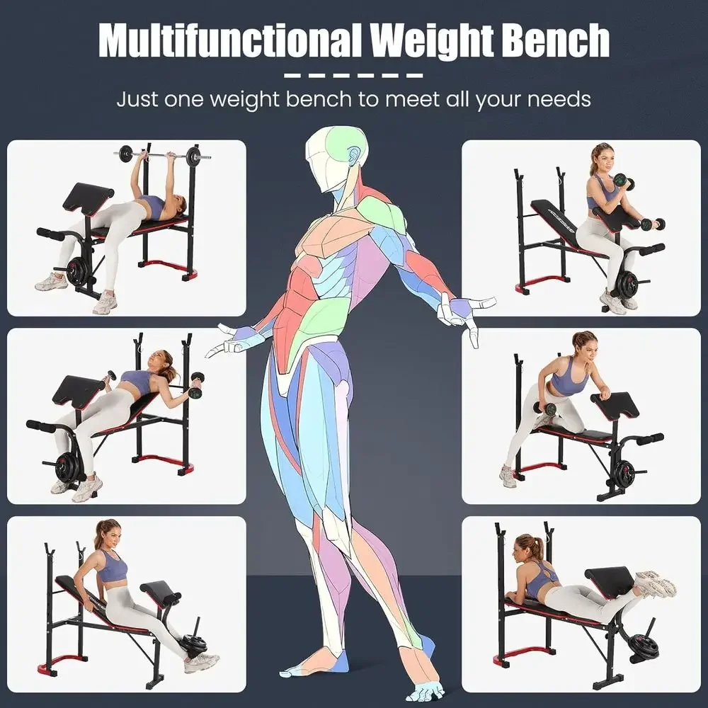 8-in-1 Verstellbare Hantelbank – Home Gym Weight Bench Bewertung und Preis