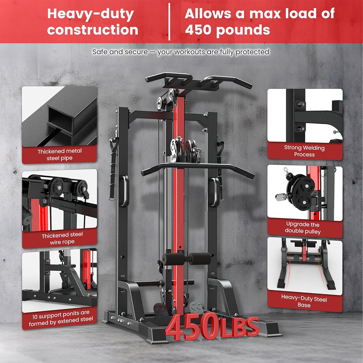 Pooboo Heimfitnessgerät - Hoch – Home Gym Workout Equipment Bewertung und Preis