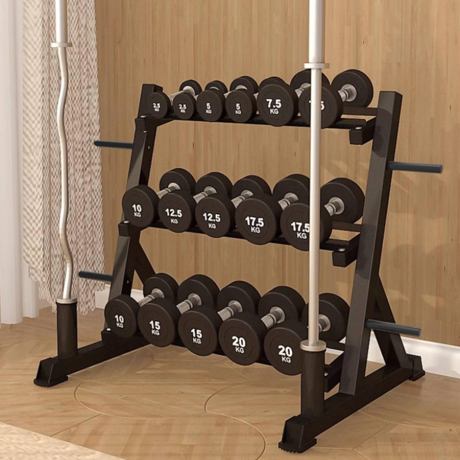 3-stufiger Hantelständer, plat – Home Gym Usa Bewertung und Preis
