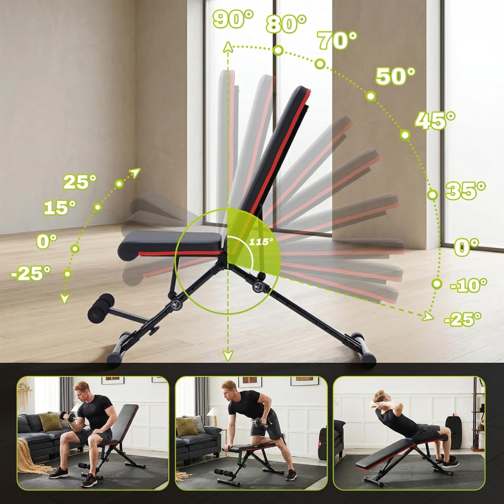 Verstellbare Hantelbank für Ga – Home Gym Weight Bench Bewertung und Preis