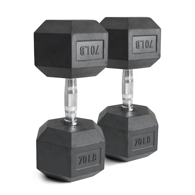 70lb Gummi-Hex-Hantelset Chrom – Hex Dumbbell Set Bewertung und Preis