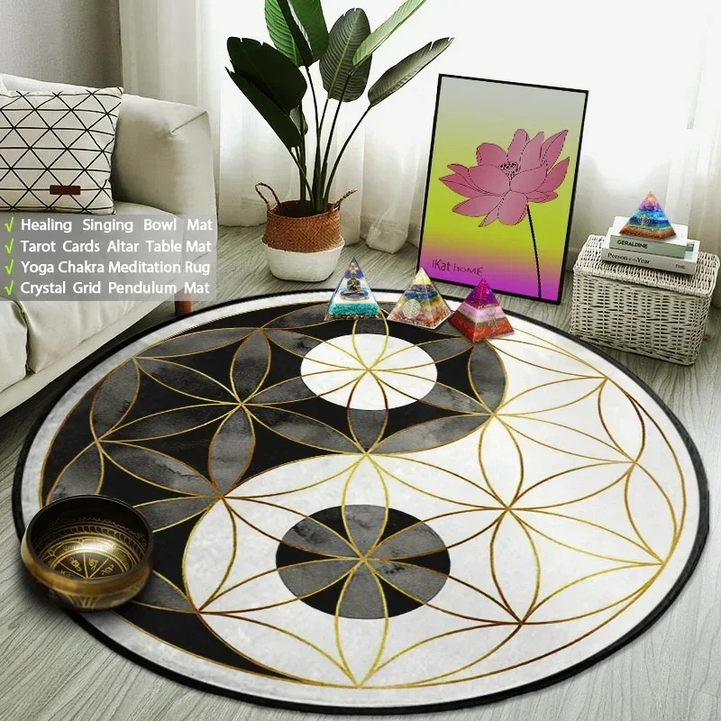 Yin Yang Taiji Runder Teppich  – Home Gym Mma Bewertung und Preis