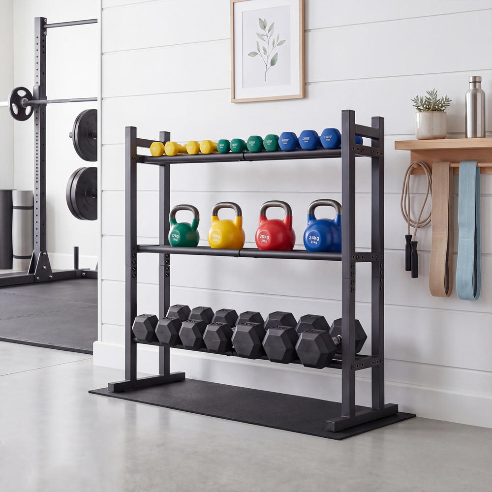 Robustes 3-stufiges Hantelrega – Home Gym Usa Bewertung und Preis