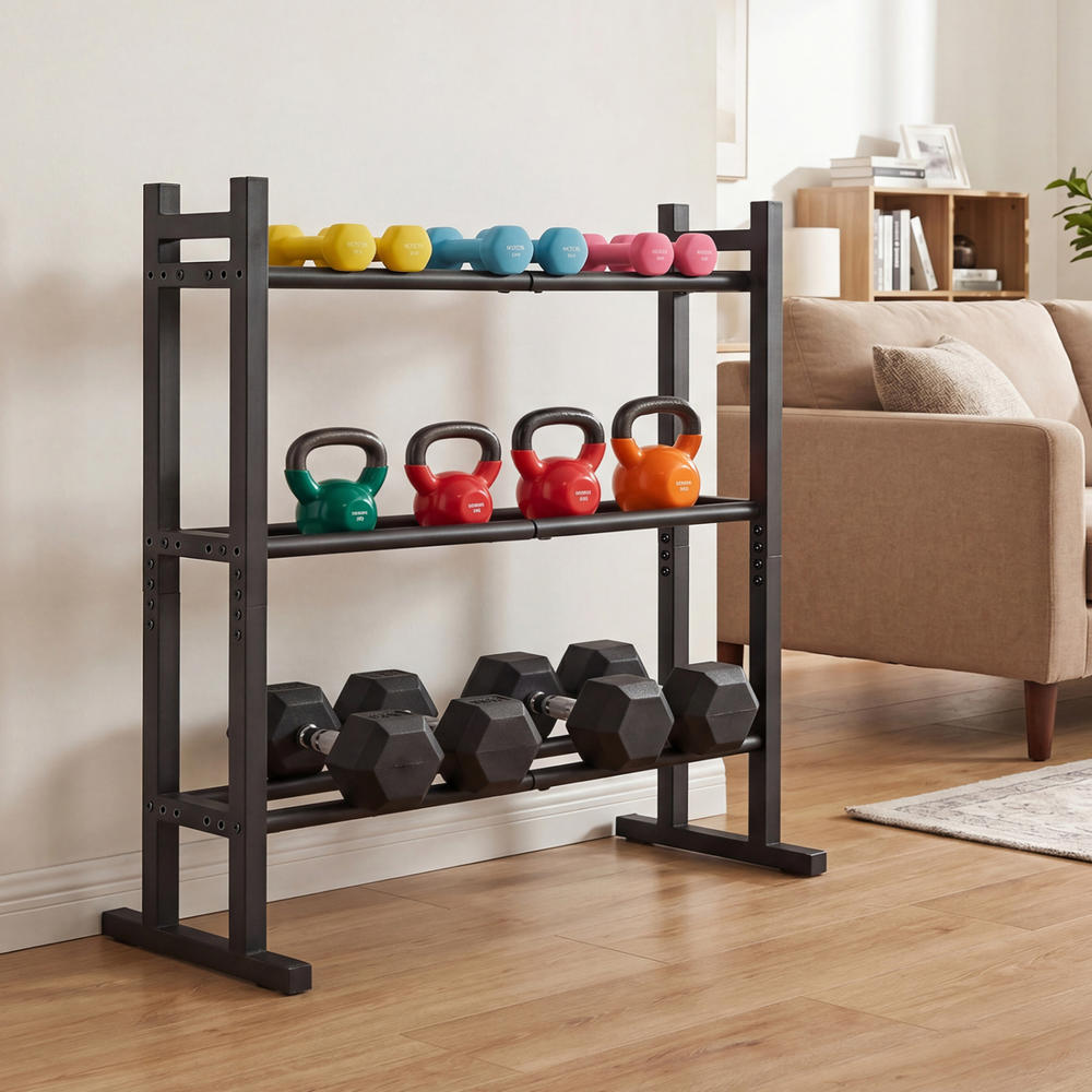 Robustes 3-stufiges Hantelrega – Home Gym Usa Bewertung und Preis