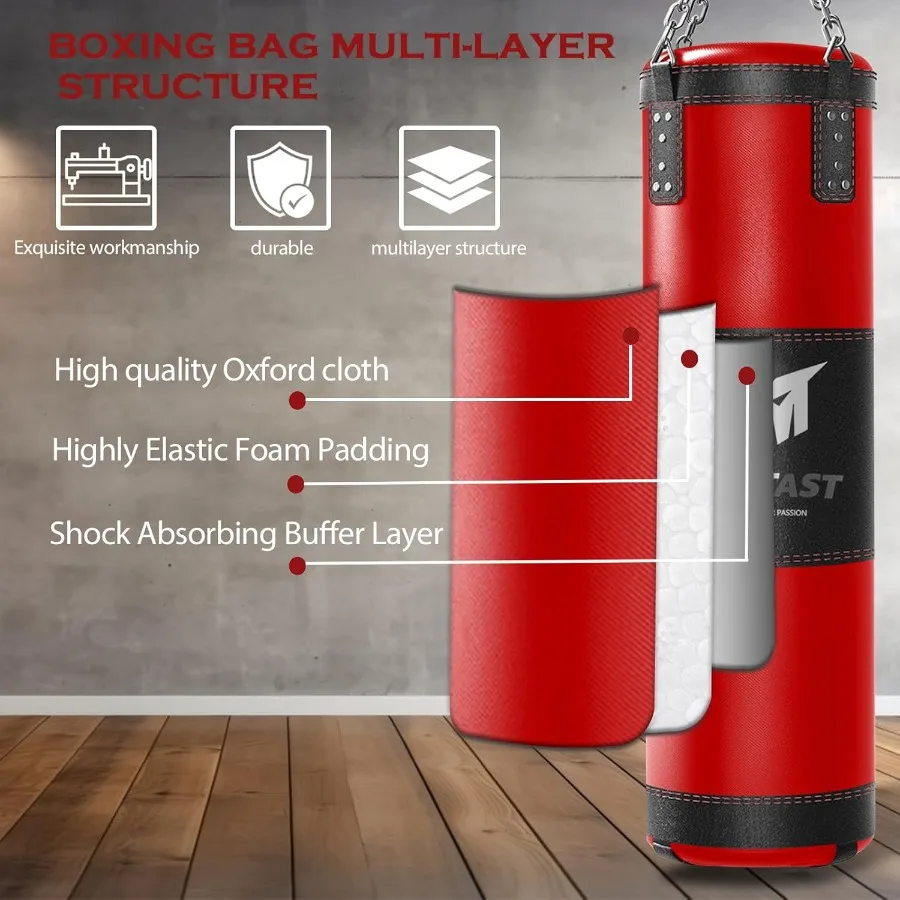 4 Fuß schweres Boxsack-Set für – Home Gym Mma Bewertung und Preis
