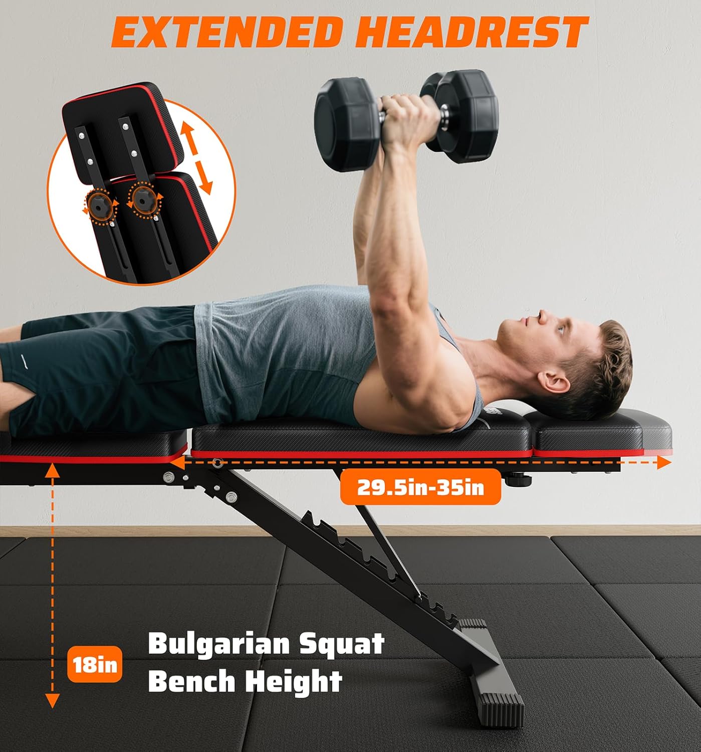 Heimtrainer Klappbare Hantelba – Home Gym Weight Bench Bewertung und Preis